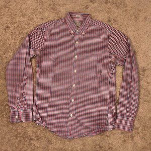 Red White & Blue Checkered Slim J. Crew Button Up